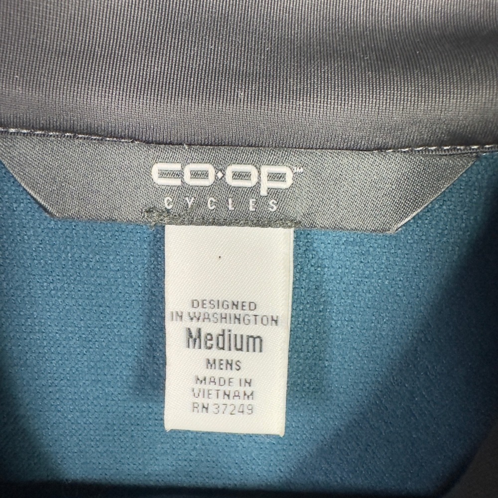 REI Co-op Cycles Jacket Mens M Blue Cycling Athletic Softshell Biking Gorpcore - Picture 7 of 10